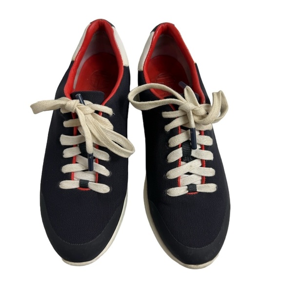 Tory Burch navy blue and red sneaker - Picture 4 of 11